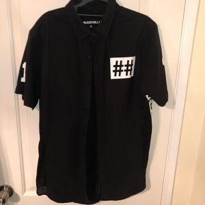 BEENTRILL Black Button up Shirt